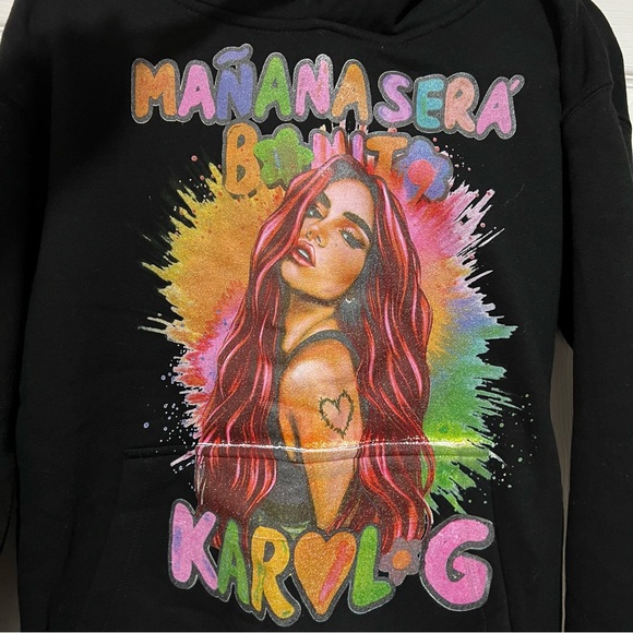 ❄️ Karol G Womens Multi Color Hoodie - Picture 2 of 8